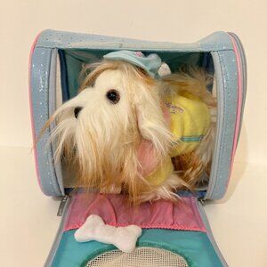 Pucci Pups by Battat Shih Tzu Dog with Outfit and Blue Glitter Star Bag